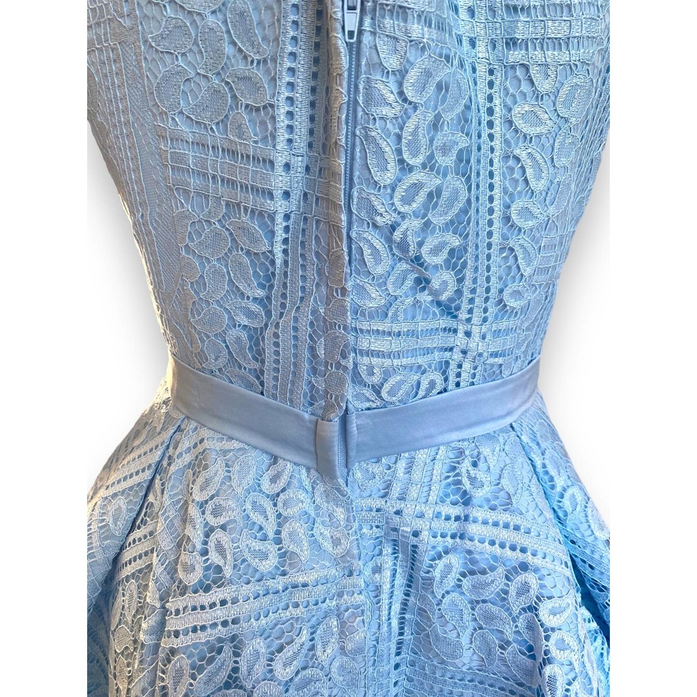 NWOT * A-line Midi Dress with Paisley Lace Design - Picture 4 of 6